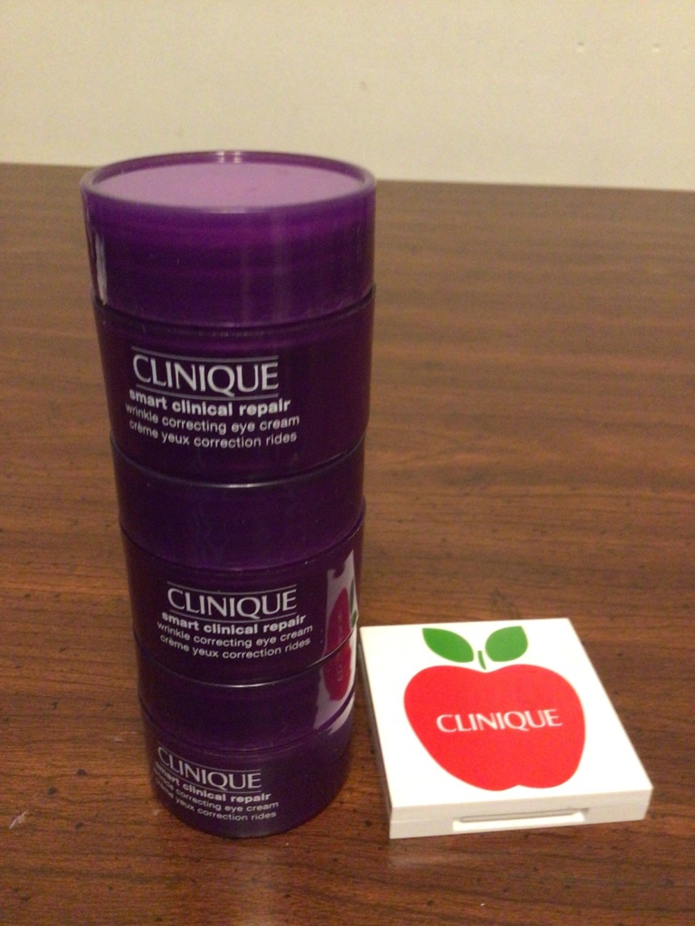 Clinique smart clinical repair wrinkle correcting eye  cream and blush
